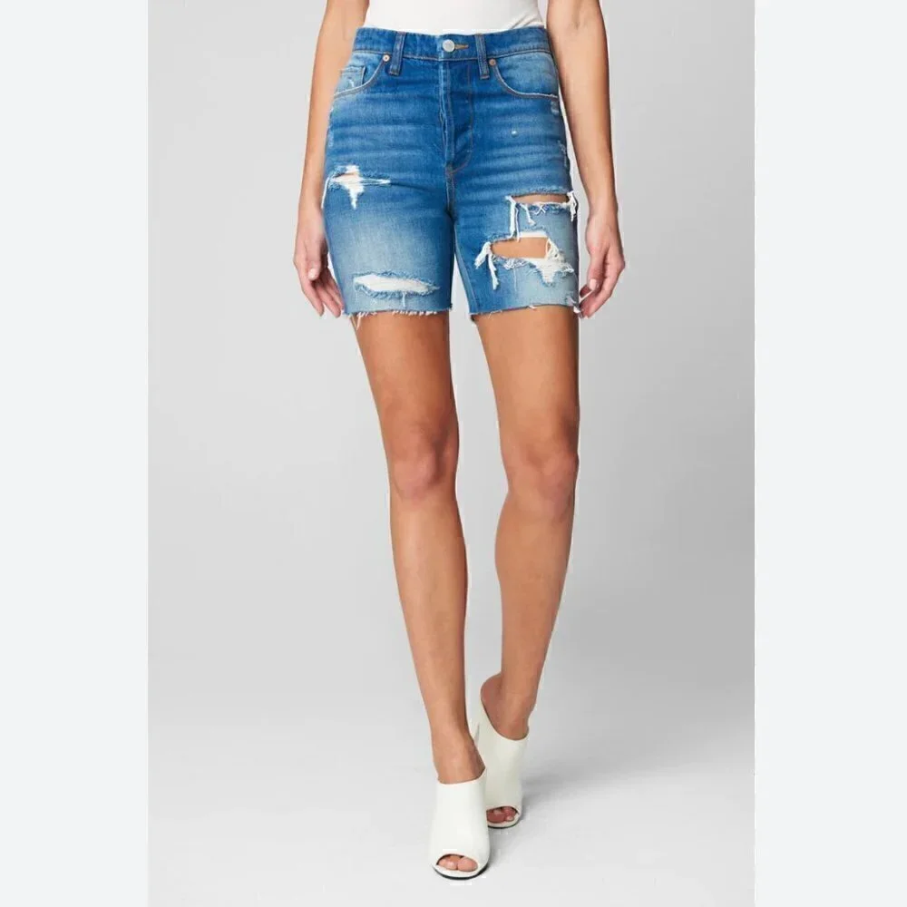 BlankNYC Warren Jean Shorts 30 NWT Ground Rules Denim Sustainable Distressed